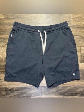 Vuori Ponto Performance Shorts 7" Men's Medium Heather Navy DreamKnit V344